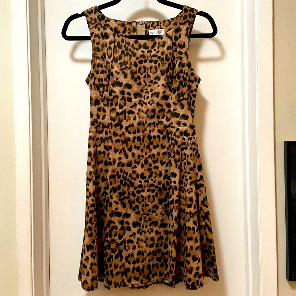 Lovely Girl Leopard Print Dress